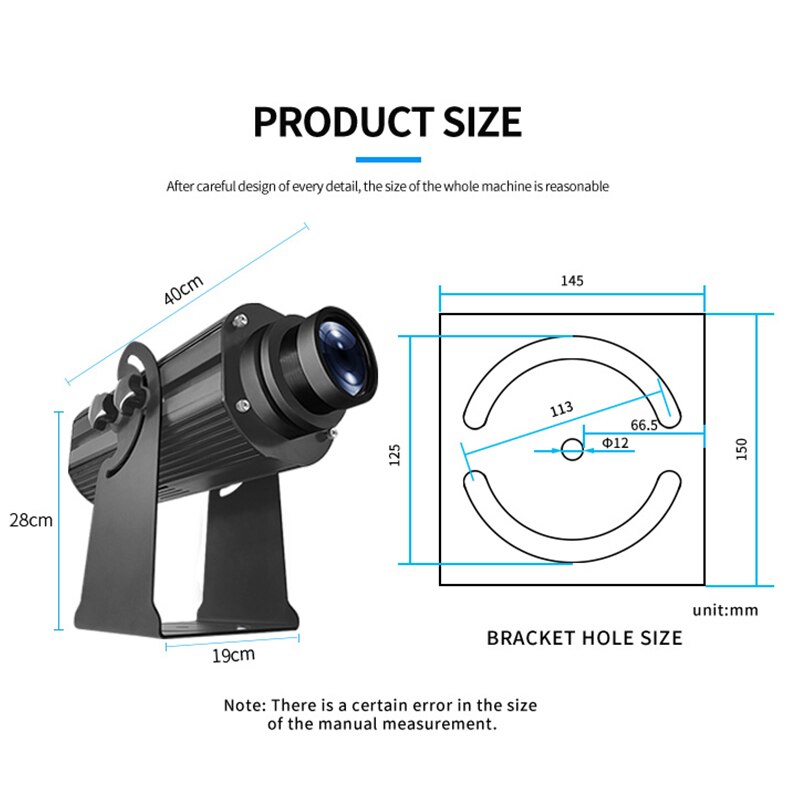 Led-Gobo-Projector-200W-Waterproof-Gobo-Light-Static-Rotation-Outdoor-Safety-Sign-Projector